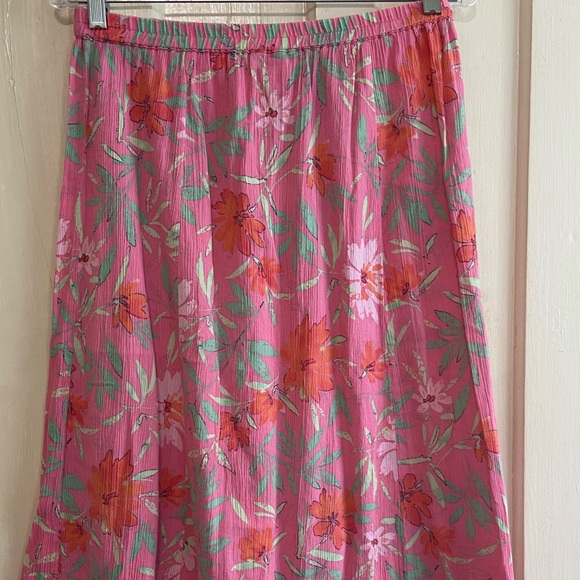 Appleseed’s‎  women’s floral midi skirt Medium petite - Picture 1 of 9
